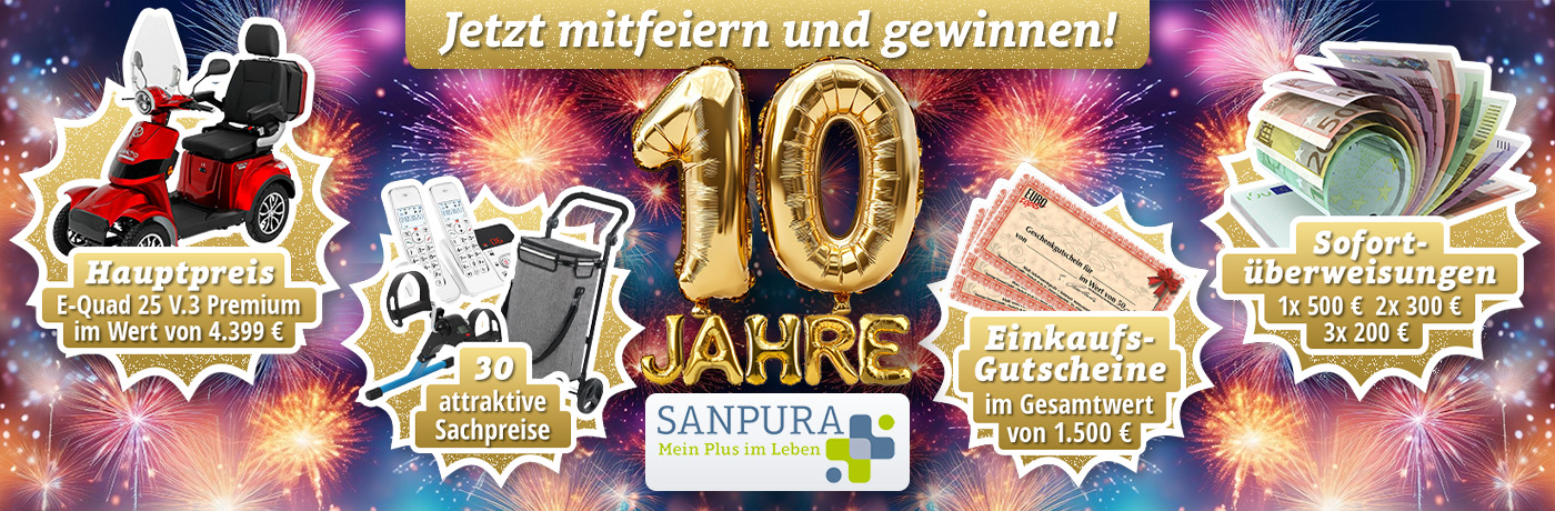 SANPURA 10 Jahre Gewinnspiel