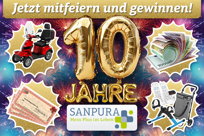 SANPURA 10 Jahre Gewinnspiel