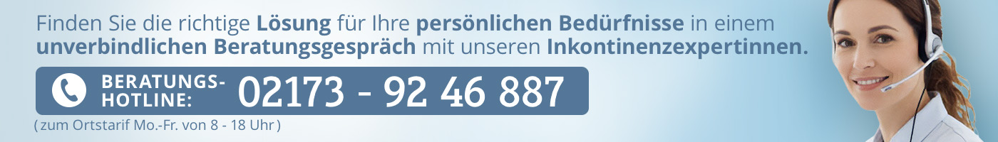 Beratungshotline mit  Inkontinenzexpertinnen