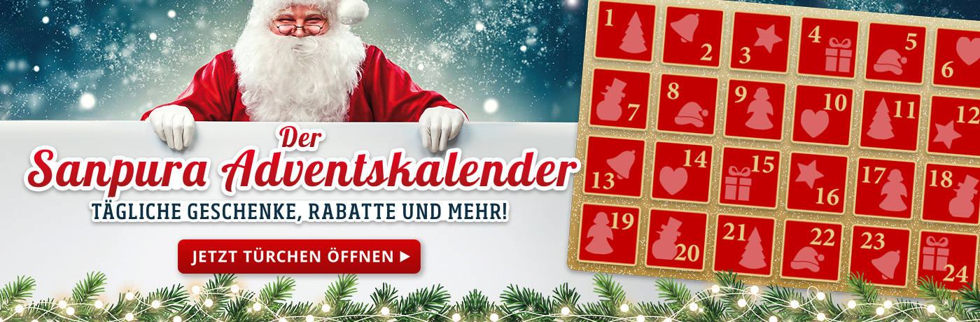 Sanpura Adventskalender: Jetzt Türchen öffnen