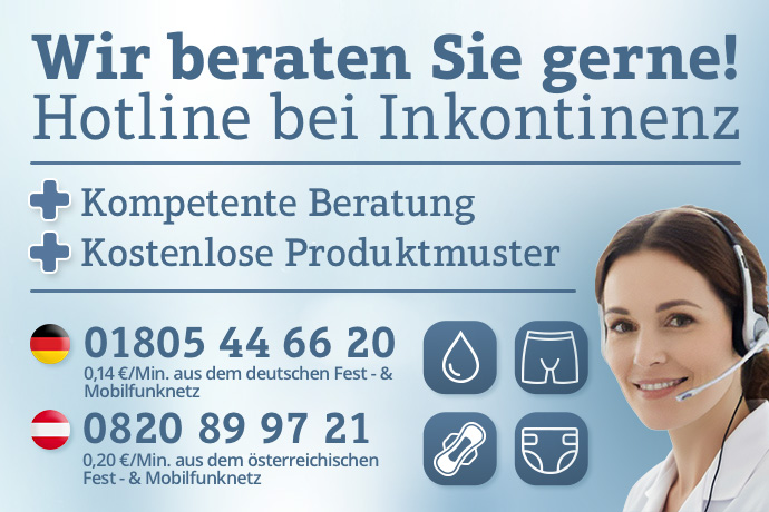 Beratungshotline mit  Inkontinenzexpertinnen