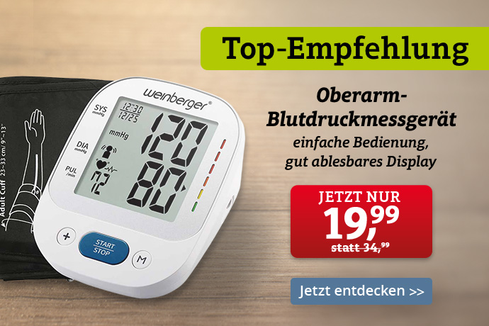 Top-Empfehlung  - Oberarm-Blutdruckmessgerät