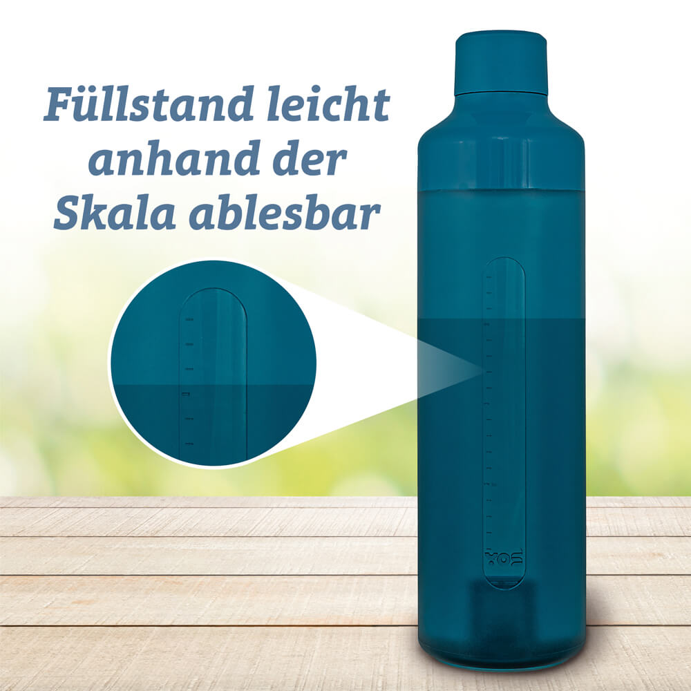 Trinkflasche mit Pillendose