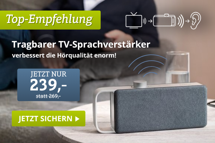 Top-Empfehlung - Tragbarer TV-Sprachverstärker