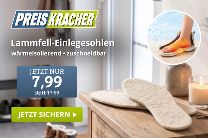 Preiskracher  - Lammfell-Einlegesohlen