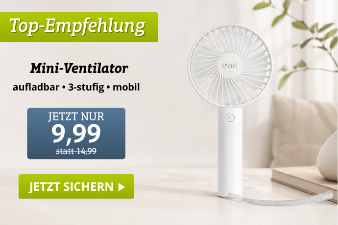 Top-Empfehlung  - Mini-Ventilator