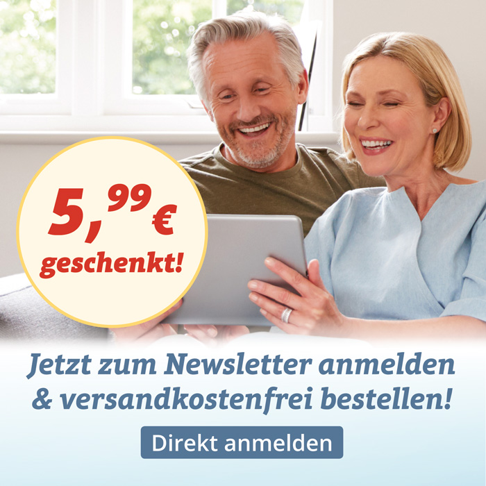 5,99€ Versandkosten gespart - melden Sie sich zum SANPURA Newsletter an