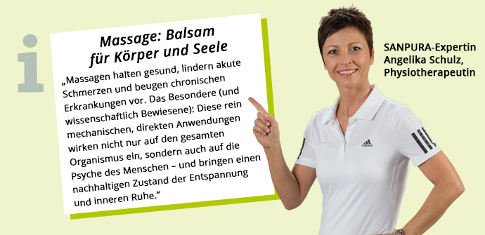 Sanpura-Expertin sagt: Massage: Balsam für Körper und Seele 