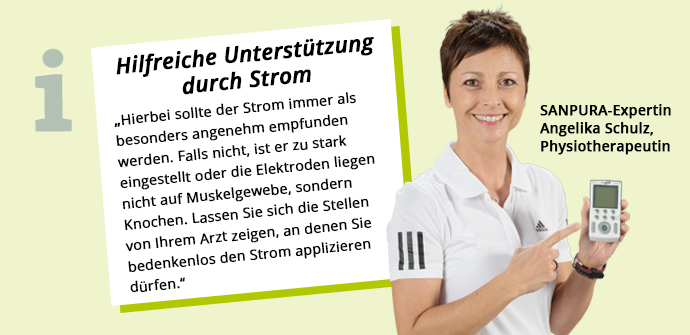 Hilfreiche Unterstützung durch Strom -
