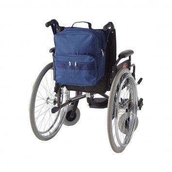 Praktische Rollstuhltasche in der Farbe blau