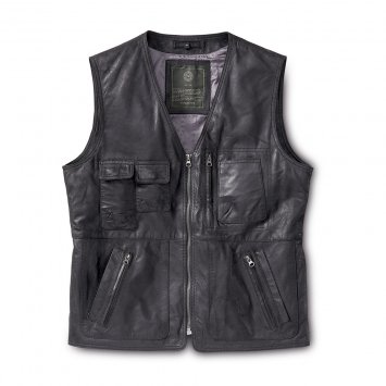 Lederweste mit vielen Taschen