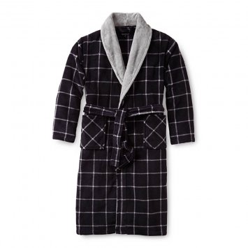 Eleganter Fleece-Bademantel