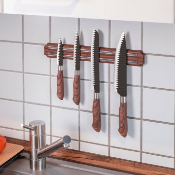 Messersatz mit Magnetleiste