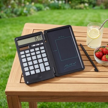 Elektronische Schreibtafel mit Taschenrechner