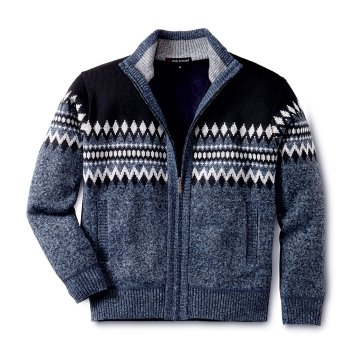 Strickjacke im Norwegerstil