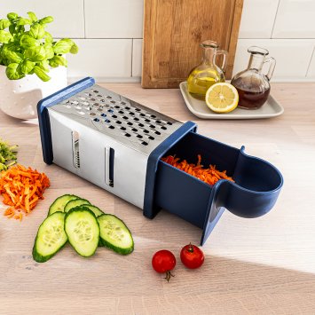 4in 1 Reibe mit Auffangfach