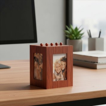 360° Fotobox aus Holz