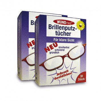 Einweg-Brillenputztücher - 60 Stück