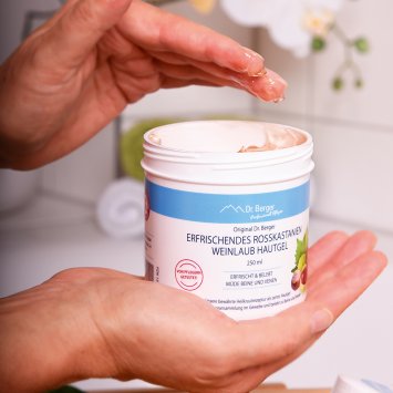 Erfrischendes Rosskastanien-Gel