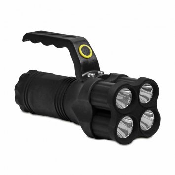 Taschenlampe mit 4 LEDs und Griff