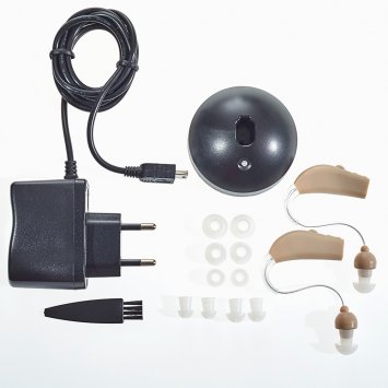 Aufladbare Hörhilfe 2er-Set