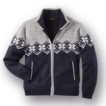 Strickjacke im Norwegerstil