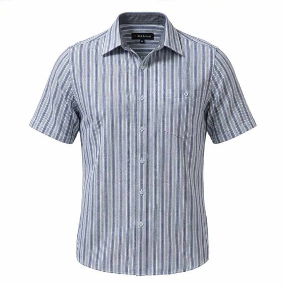 Jacquard Hemd 3XL (47/48) | Blau