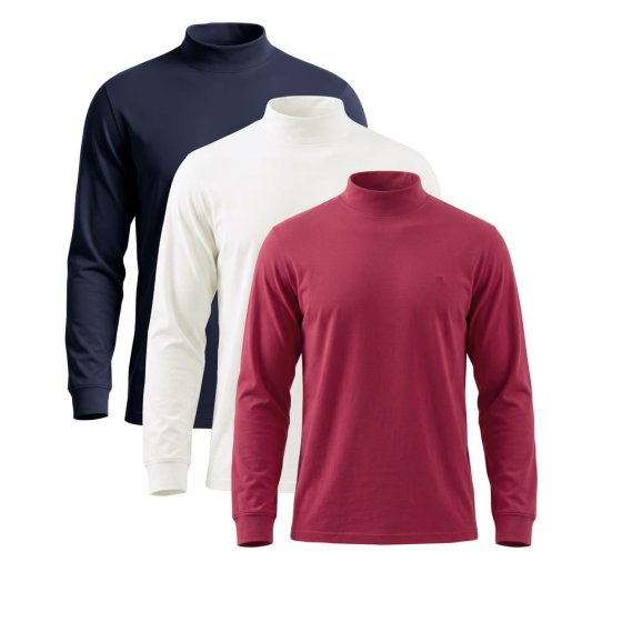 Stehkragenshirt 3er Pack 