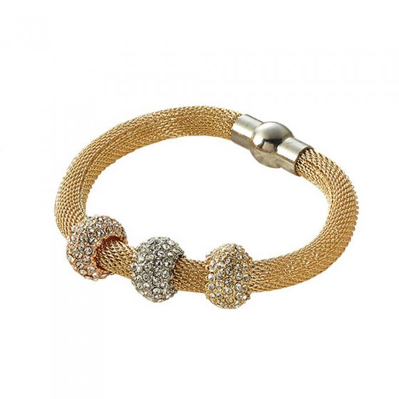 Vergoldetes Schlangenketten-Armband
