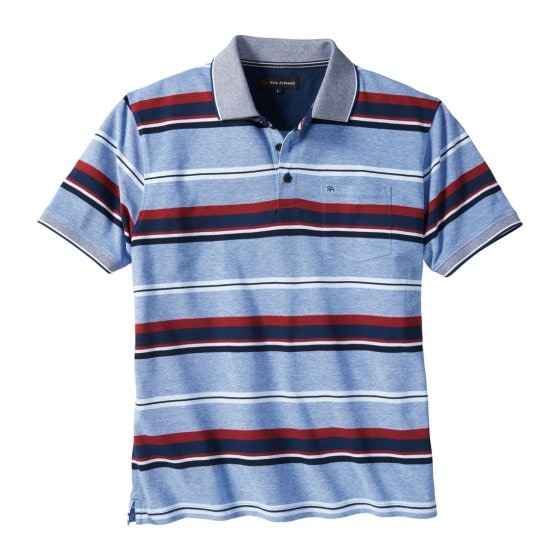Pikee-Poloshirt mit Streifen 