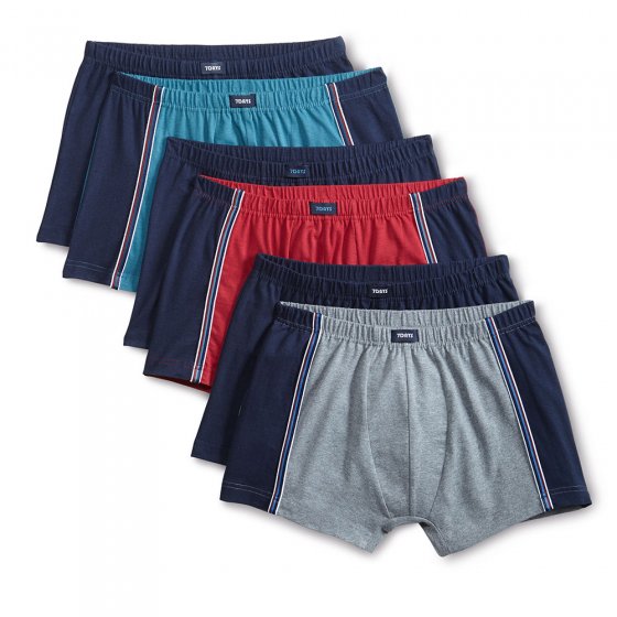 Baumwoll-Retroshorts 6er-Set