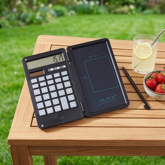 Elektronische Schreibtafel mit Taschenrechner 