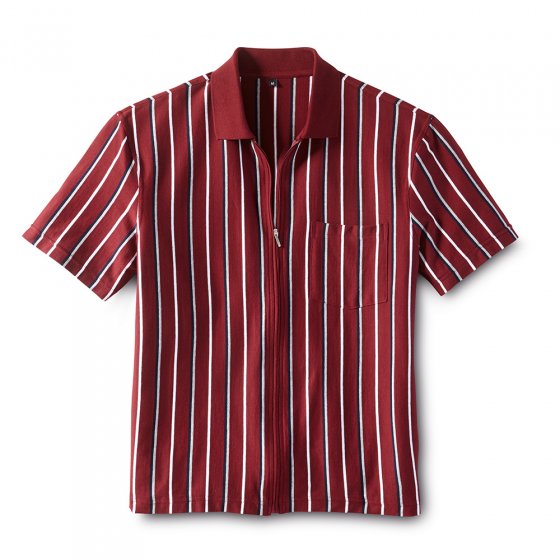 Poloshirt m. Ganzreißver.,bord XL | Bordeaux