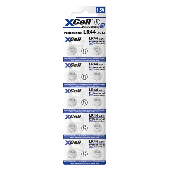 Knopfzellen LR44 im 10er-Pack 