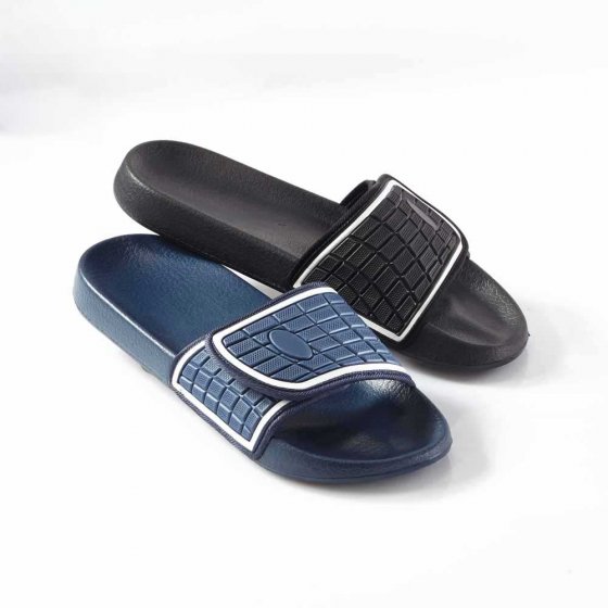 Ultraleichte Badepantolette im Set 45 | Blau#Schwarz