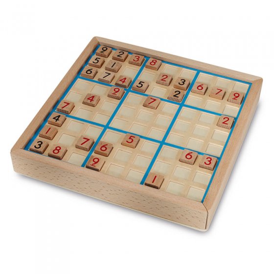 Ihr Geschenk: Klassisches Sudoku-Holzspielbrett günstig bei Sanpura