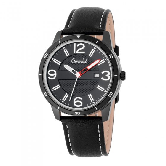 Uhr mit Geheimfach für Medizin, schwarz Schwarz