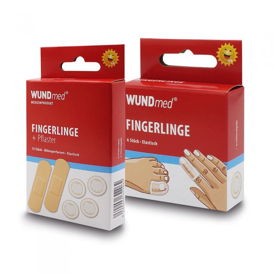 Fingerlinge Pflaster, Set