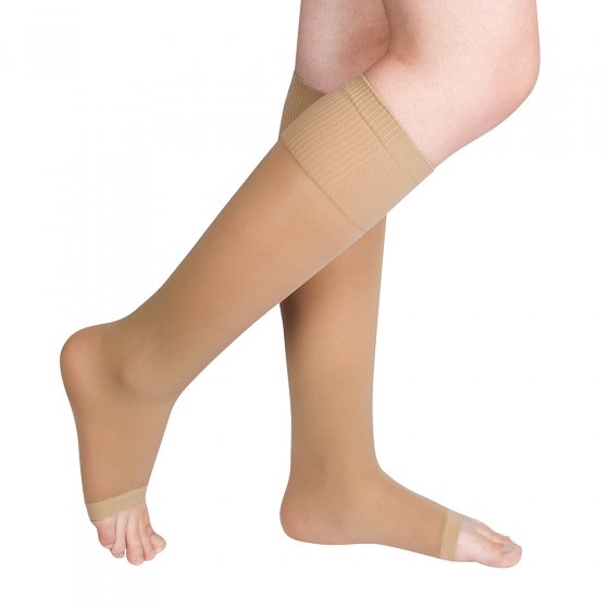 Stützkniestrümpfe Beige