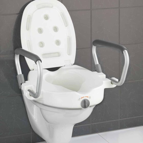 WC-Sitzerhöhung mit Stützgriffen 