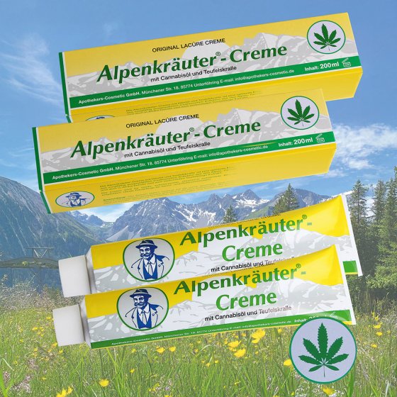 Alpenkräuter Cannabisöl Creme, 2er Set 