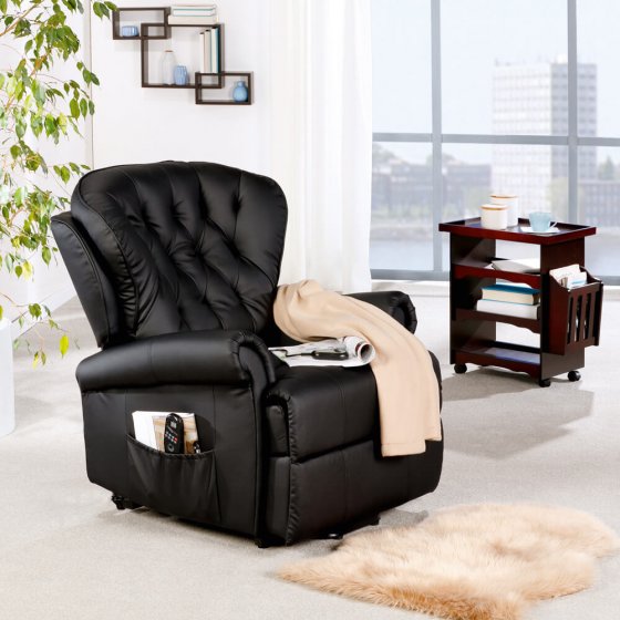 Aufsteh-Sessel „Komfort” Schwarz
