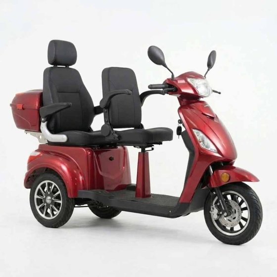 E-Mobil Dolly  2.0 3-Rad, Blei-Akku Rot