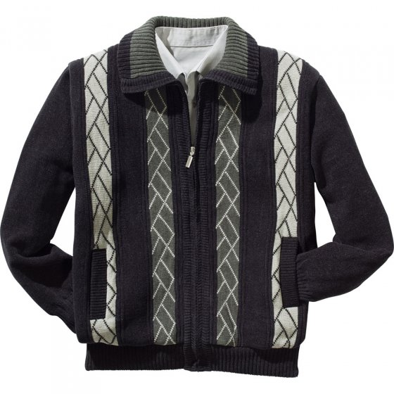 Chenille-Strickblouson