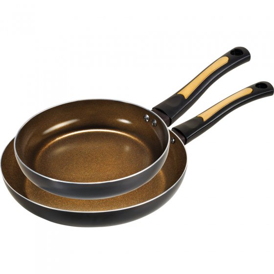 Pfannen-Set "Gold-Keramik" 2er-Set 