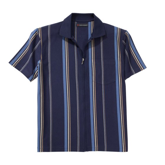 Polo-Shirt m.Ganzreissver. Marine 