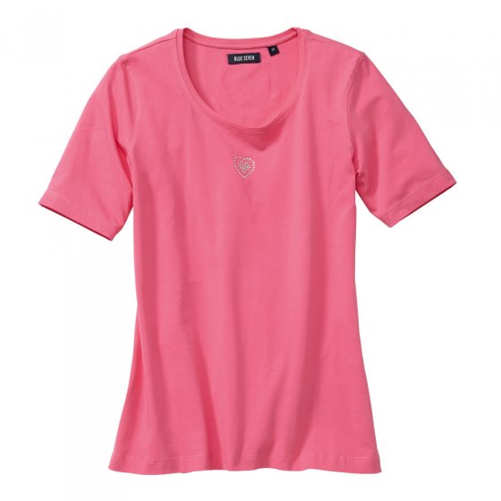 Shirt mit Glitzer-Herzmotiv