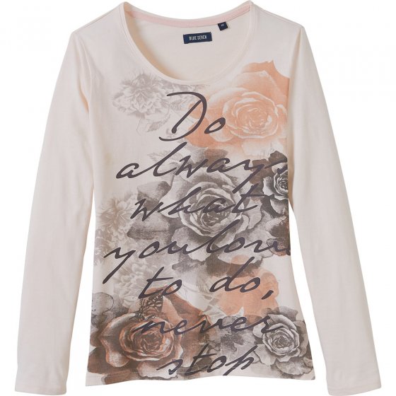 Baumwollshirt mit Rosendruck
