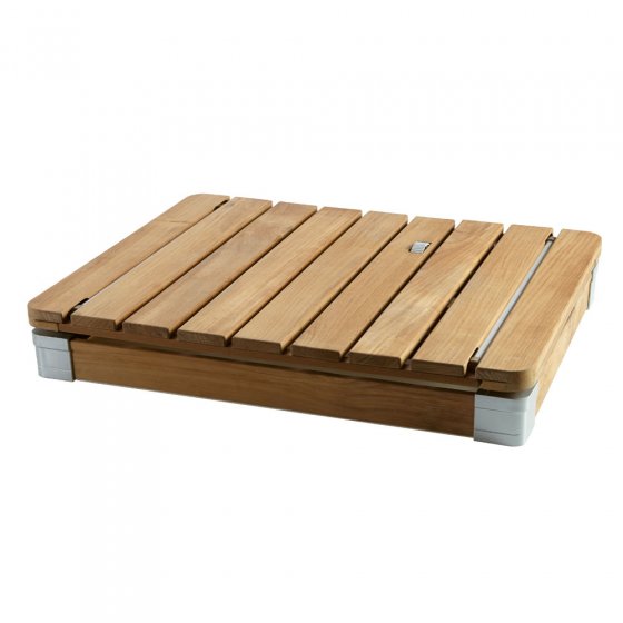 Teak-Gartendusche
