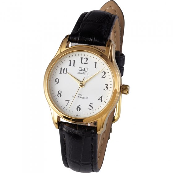 Vergoldete Armbanduhr „Q&Q“